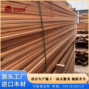 木质细密 质轻而强 坚实强韧古建圆柱 园林建材