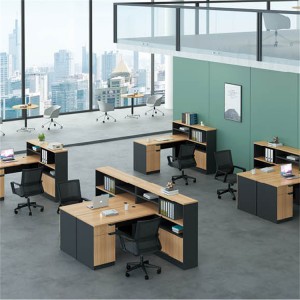 办公员工桌 木秀家具 量身定制 创意设计 组合4/6人位办公桌